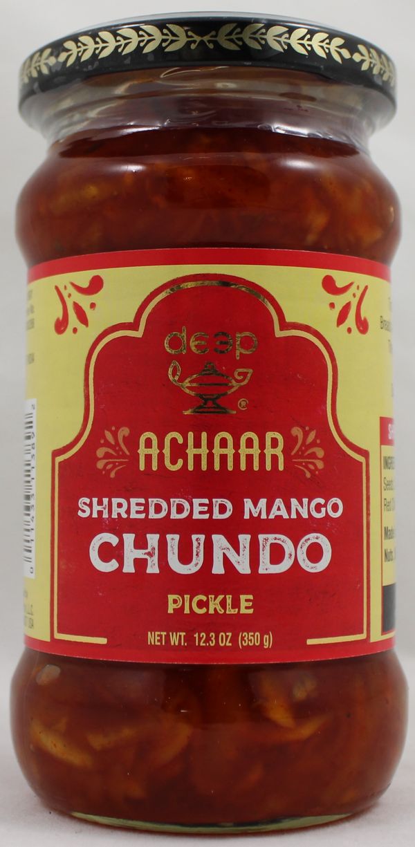 Wholesale Deep Shredded Mango Pickle Chundo 12.3 oz- Bulk