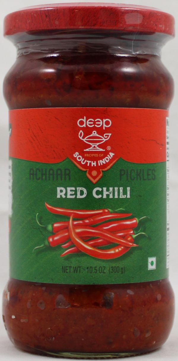 Wholesale Deep Red Chilli Pickle 10.5 oz- Bulk