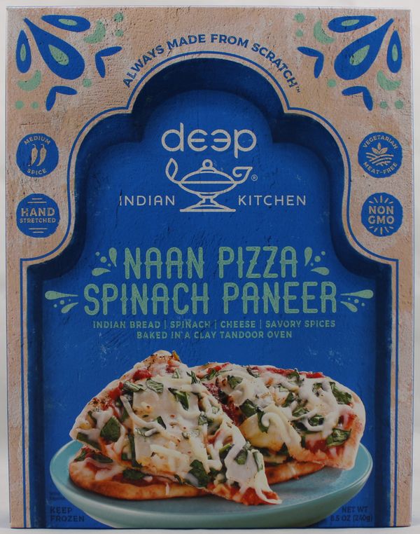 Wholesale Deep Spniach & Paneer Cheese Pizza 8.5 oz- Bulk