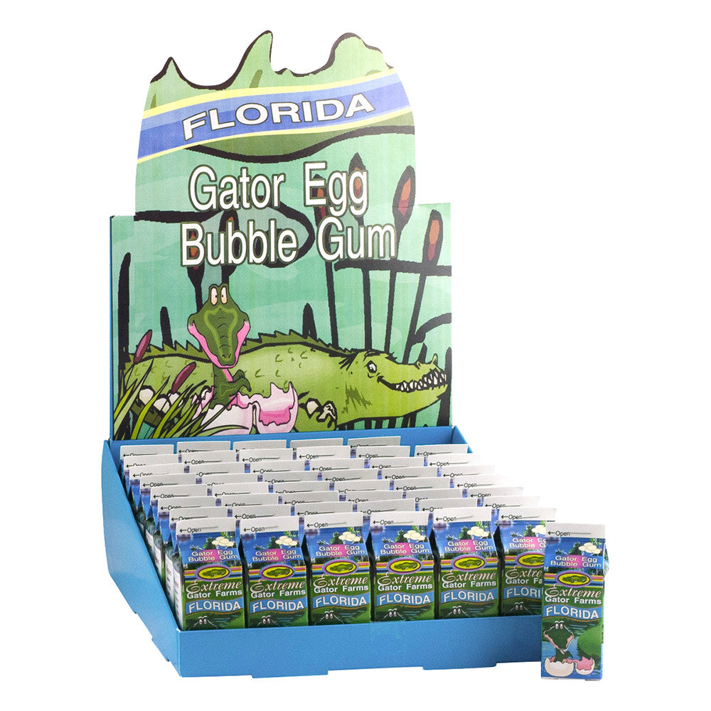 Wholesale Citra Florida Gator Egg Bubble Gum Carton *Fl Dc Only*- Bulk