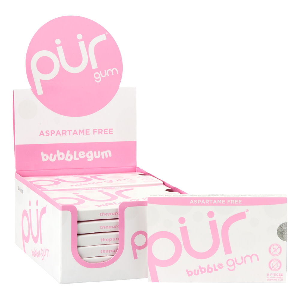 Wholesale Pur Bubble Gum Gum 9 Pc 0.44 Oz Pack- Bulk