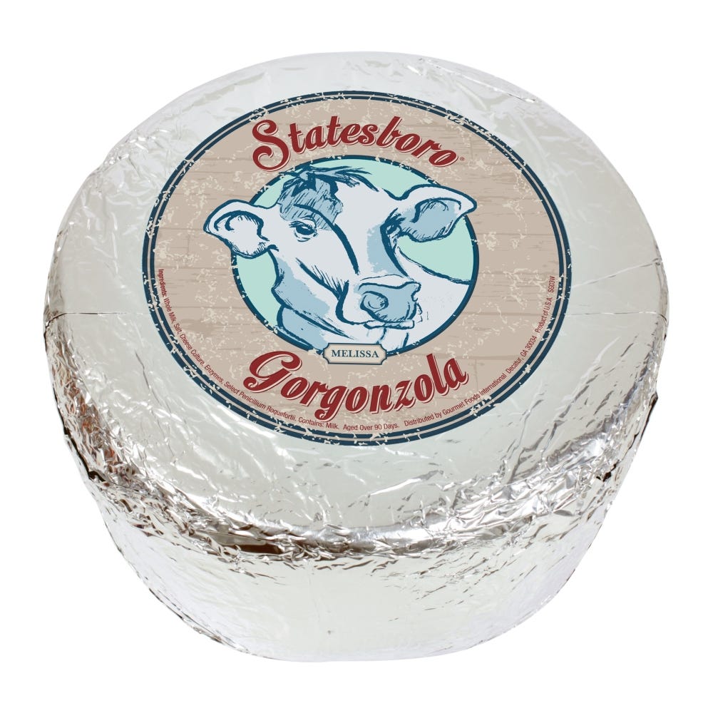 Wholesale Statesboro Gorgonzola Wheel 5 Lb- Bulk