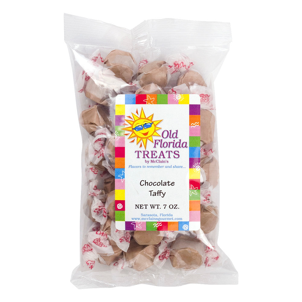 Old Florida Treats Chocolate Taffy 7 Oz Bag *Fl Dc Only*