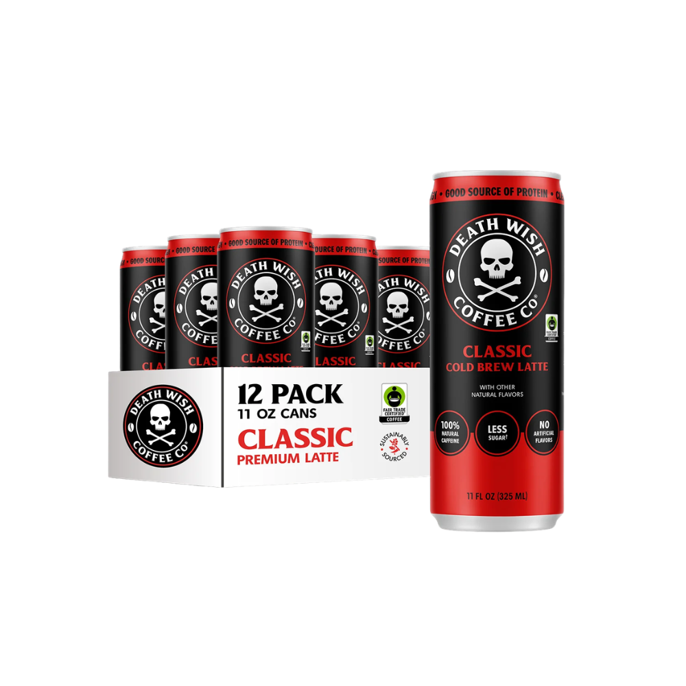 Wholesale Death Wish Case Original Latte Cold Brew Coffee In Can- Bulk