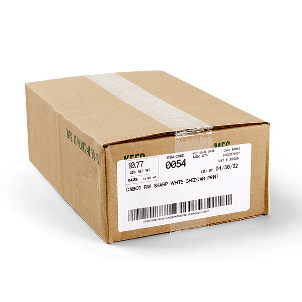 Wholesale Cabot Cheddar Sharp White- Bulk