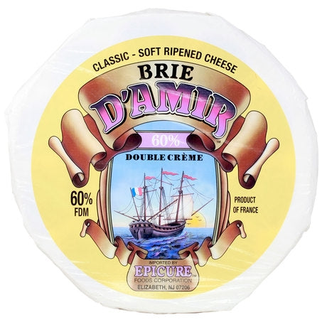 Wholesale D'Amir Case Brie Double Creme Cheese- Bulk