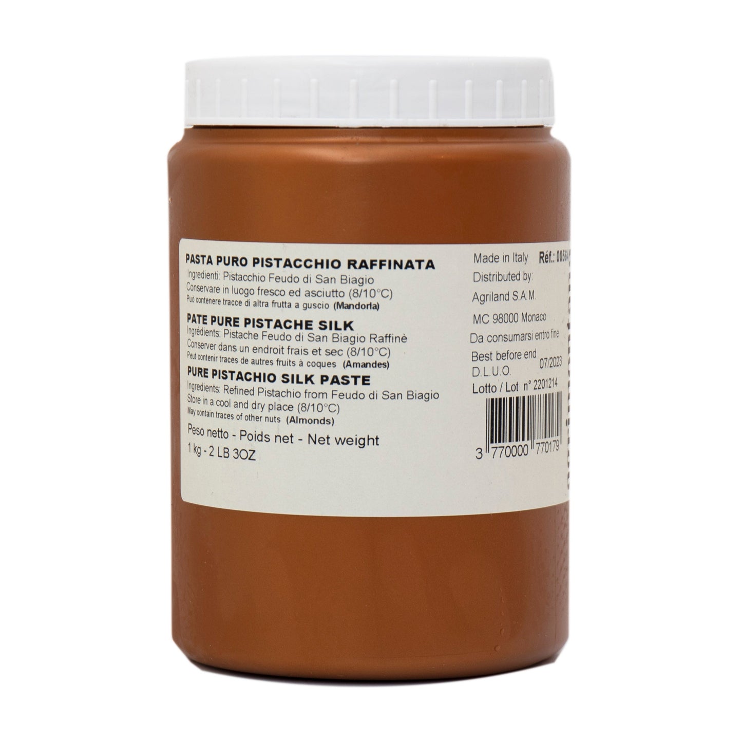 Wholesale Agrimontana Pistachio Paste Sicilian 2.2lb- Bulk