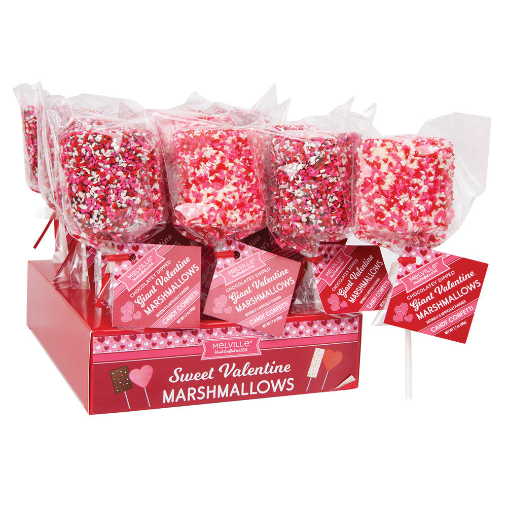 Wholesale Giant Confetti Marshmallow 1.7 Oz Lollipop- Bulk