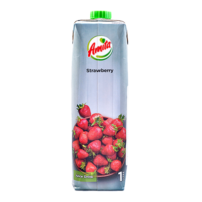 Wholesale Amita Juice Strawberry 1 Ltr.- Bulk