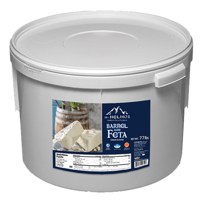 Wholesale Chelmos Feta Cheese Barrel Aged P.D.O. 35 Kg- Bulk