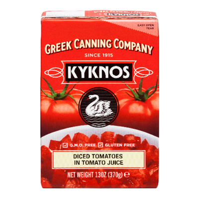Wholesale Kyknos Tomatoes Diced In Tomato Juice 13 Oz- Bulk