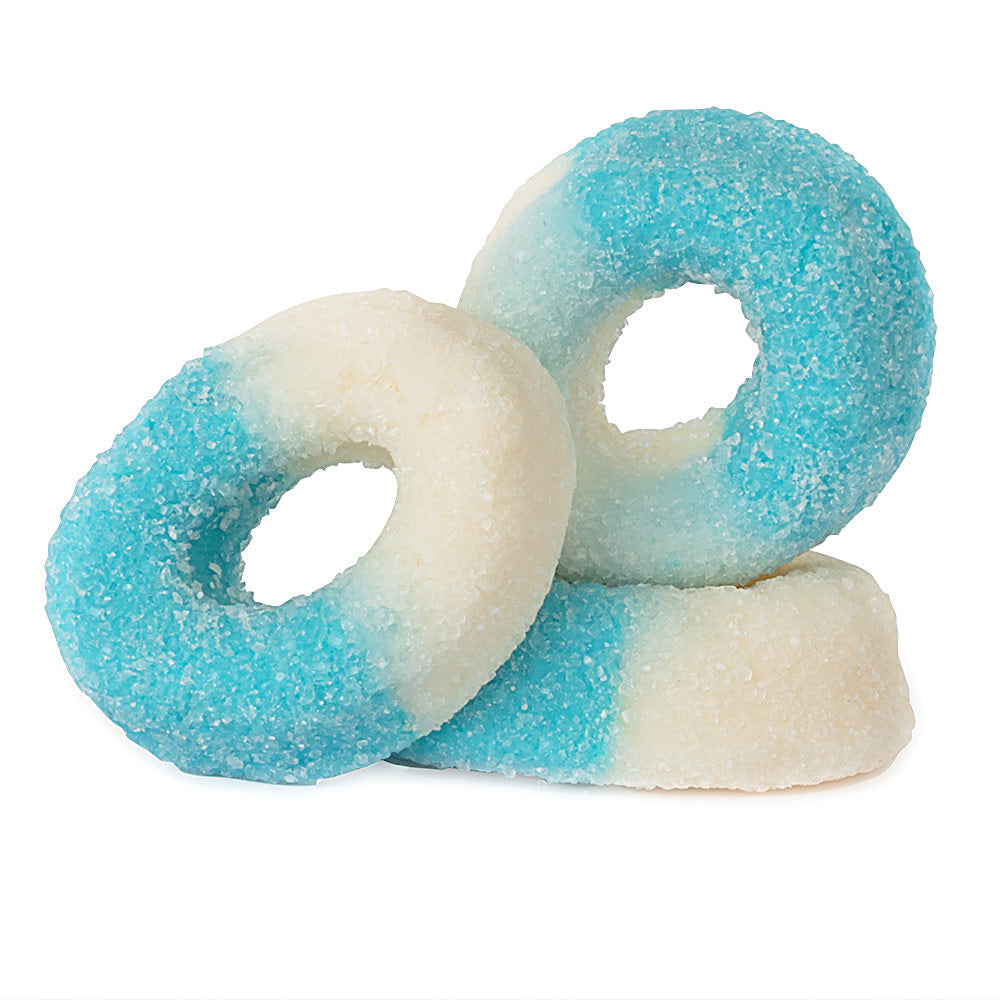 Wholesale Müttenberg Candy Gummy Rings Blue Raspberry- Bulk