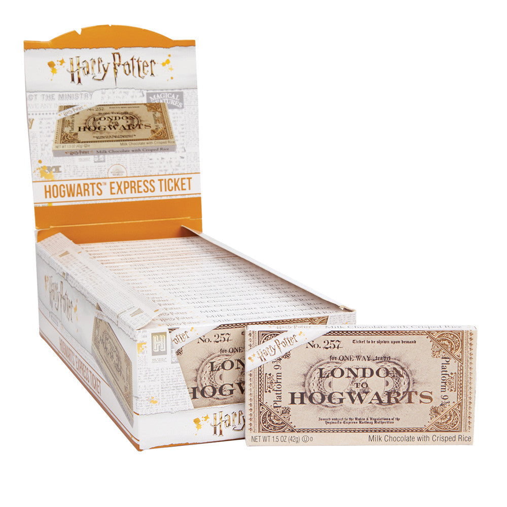 Wholesale Jelly Belly Harry Potter Chocolate 9 3/4 Ticket Bar 1.5 Oz- Bulk