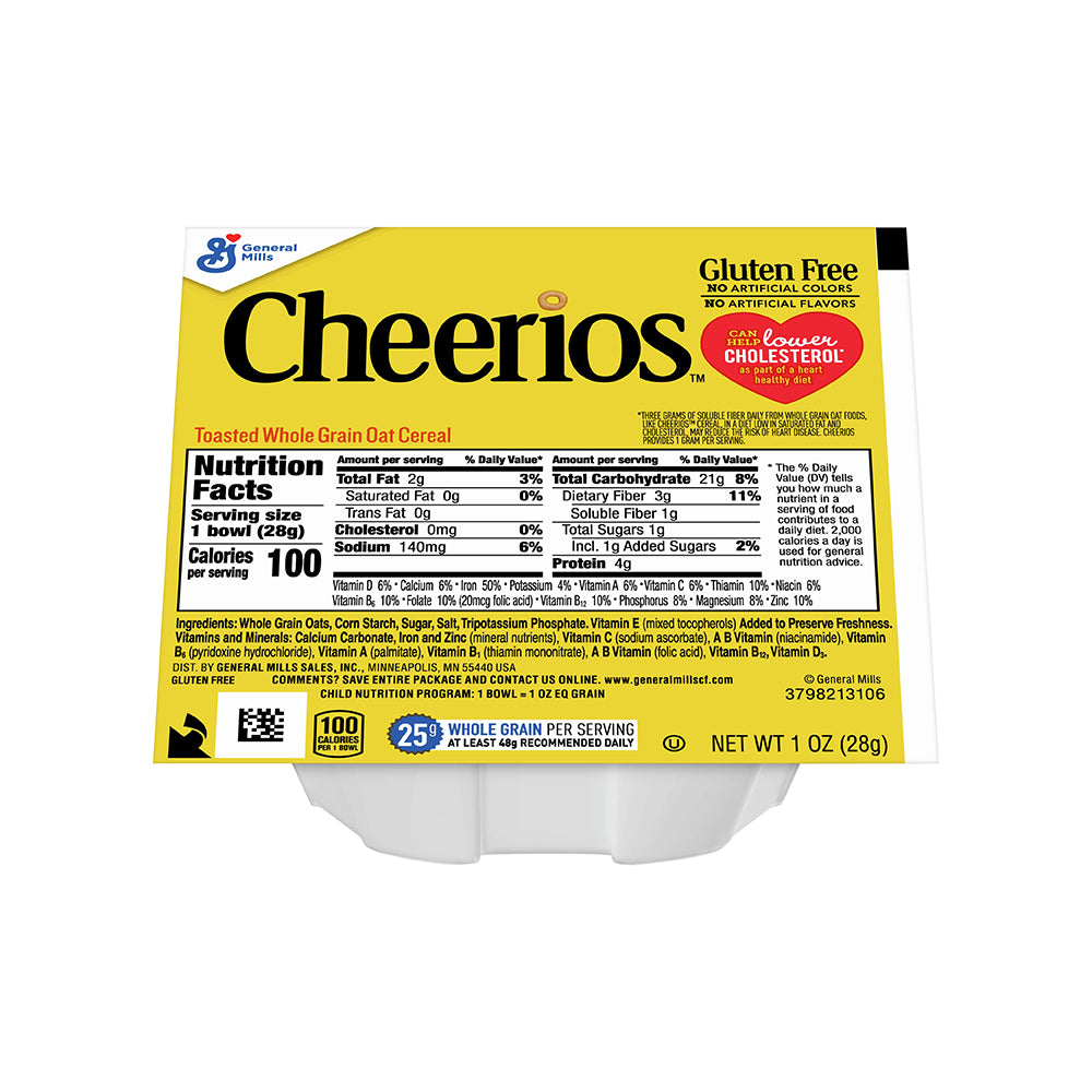 Wholesale General Mills Case Cheerios Cereal Single Serve Bowlpak- Bulk