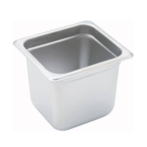 Wholesale Winco Case 6 Inch Deep Stainless Steel Steam Table 1/6 Size- Bulk