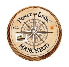 Wholesale Ponce de Leon Aged 6 Month Manchego Wheel 7 Lb- Bulk