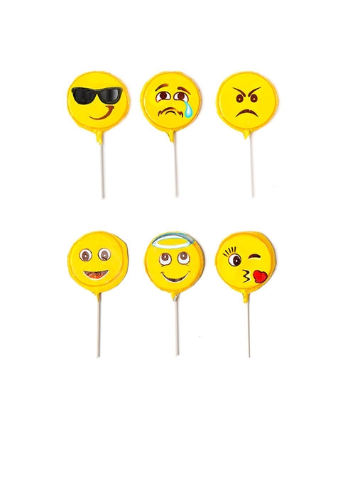 Wholesale Madelaine Chocolate 1 Oz. Emoticon Pop (2 Displayers)- Bulk