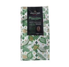 Wholesale Valrhona Dark Manjari 64% Chocolate Feves Kosher 6.6 Lb- Bulk