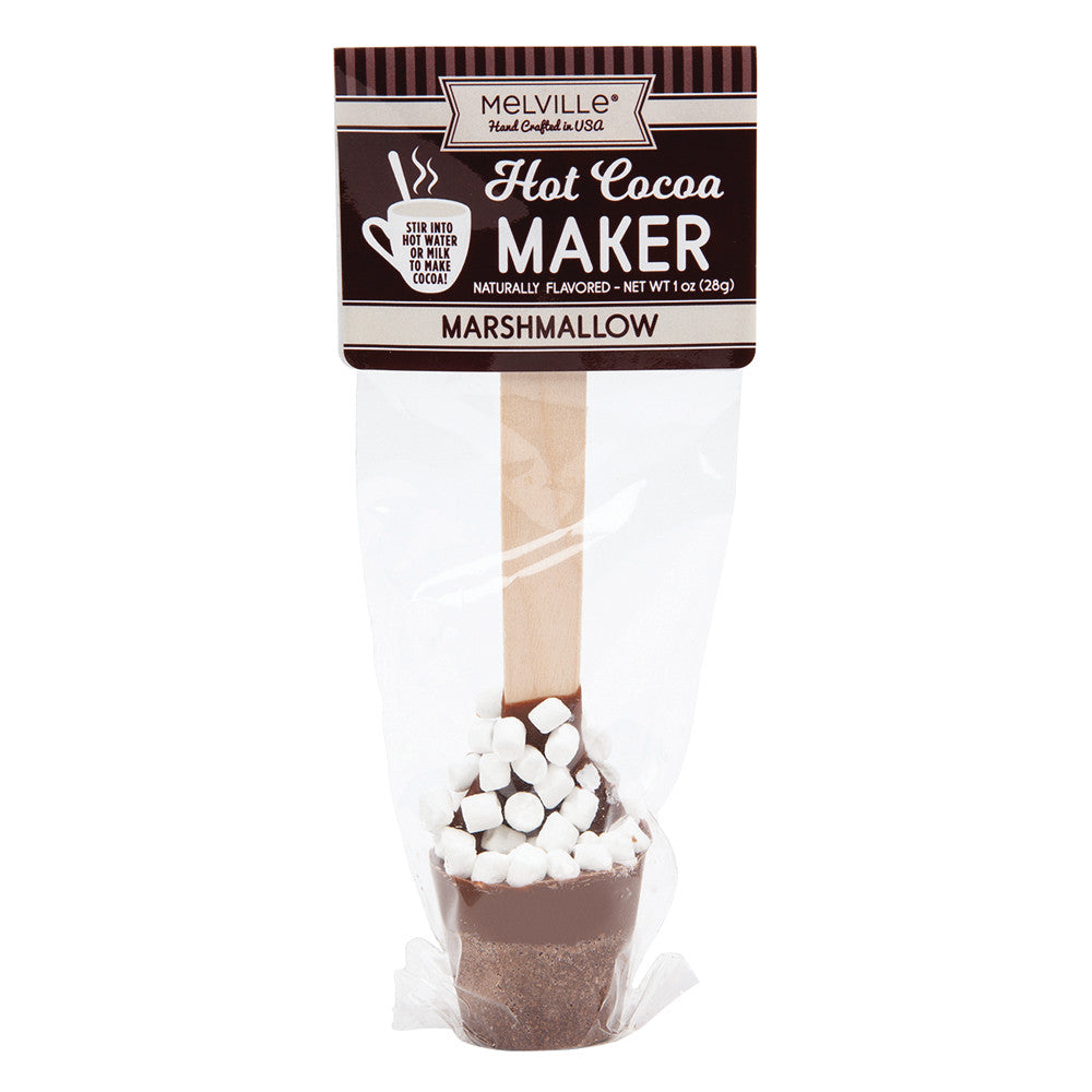 Wholesale Hot Cocoa Spoons Milk Chocolate Mini Marshmallow 1.2 Oz- Bulk
