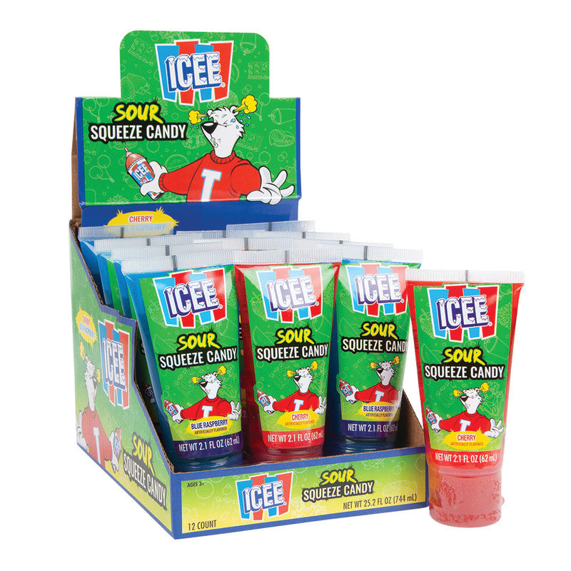 Wholesale Icee Sour Squeeze Candy 2.1 Oz Tube- Bulk