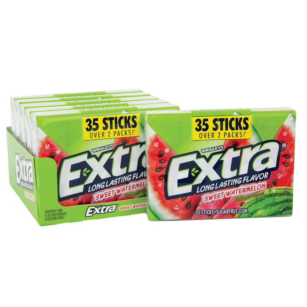 Wholesale Extra Gum Watermelon 6 Count Mega Pack- Bulk