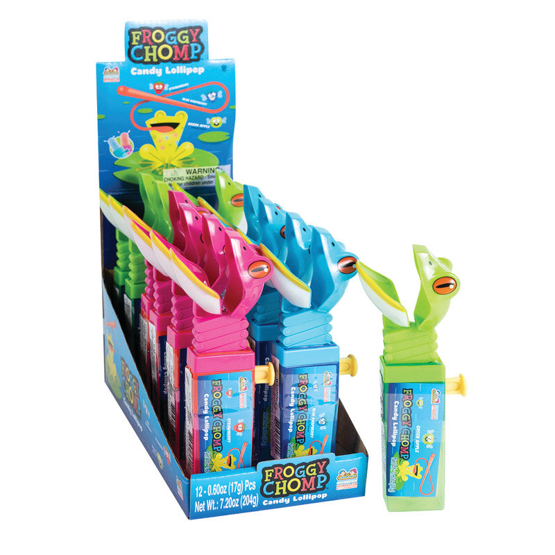 Wholesale Froggy Chomp Candy Lollipop 0.60 Oz- Bulk