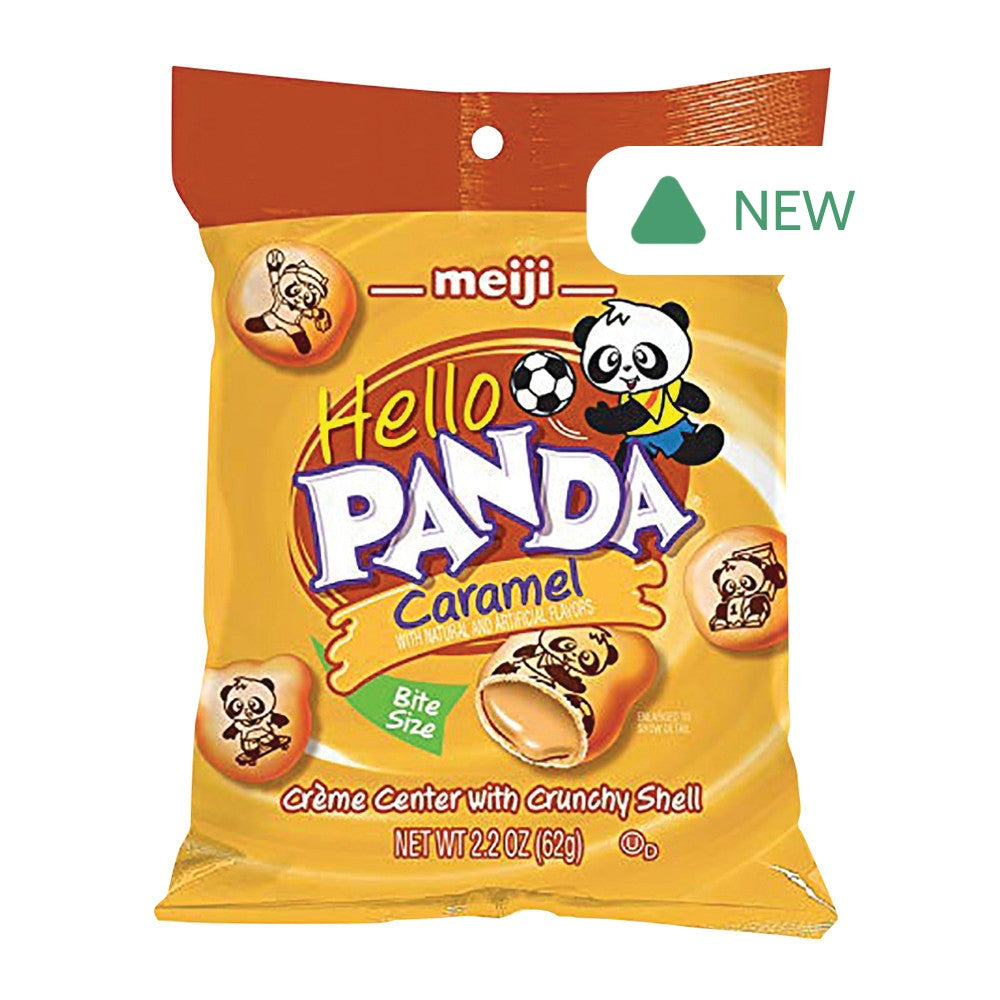 Wholesale Hello Panda Caramel Minis 2.2 Oz Peg Bag- Bulk