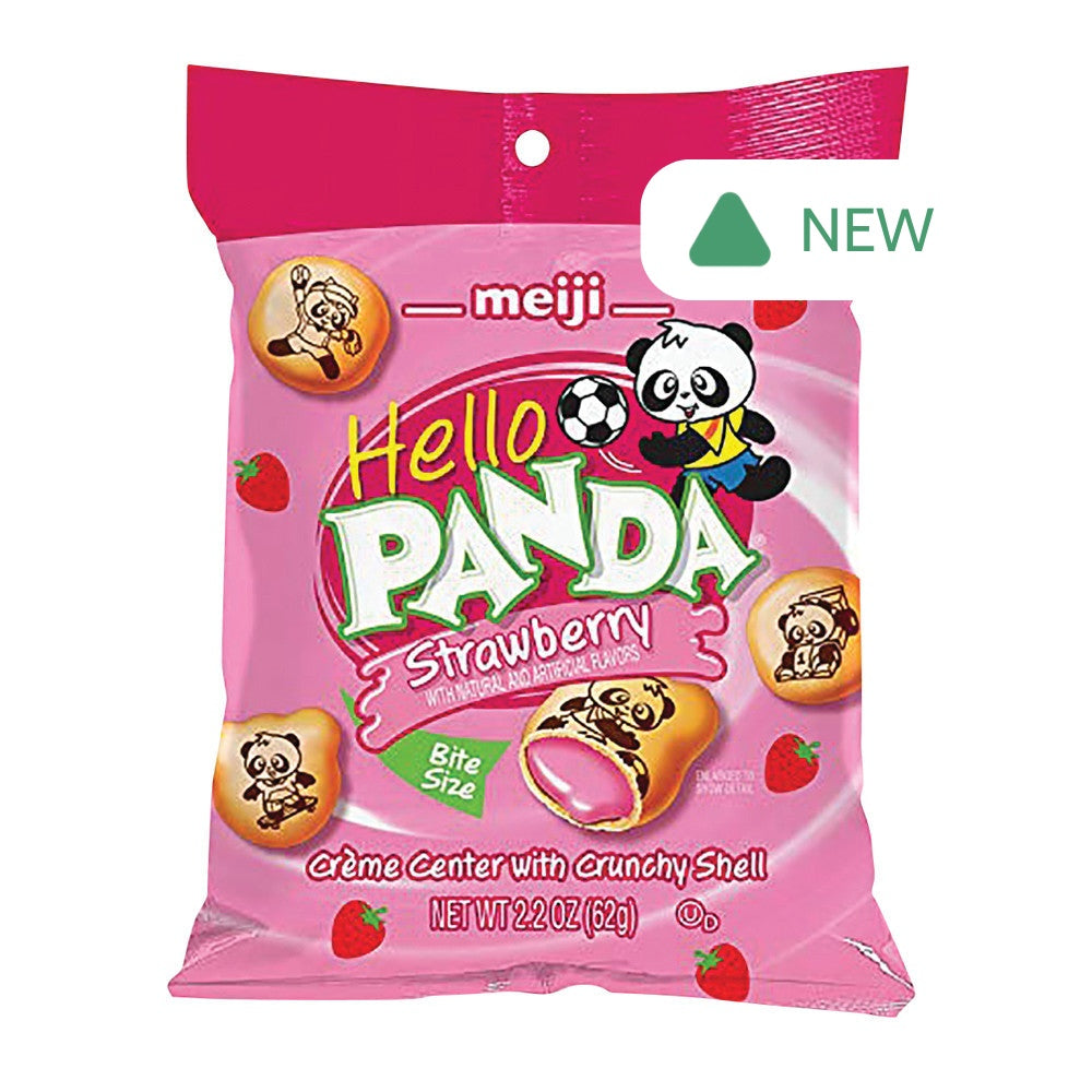 Wholesale Hello Panda Strawberry Minis 2.2 Oz Peg Bag- Bulk