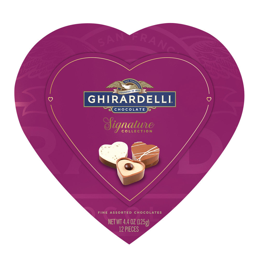 Wholesale Ghirardelli Signature Collection Pralines 4.4 Oz Heart Box- Bulk