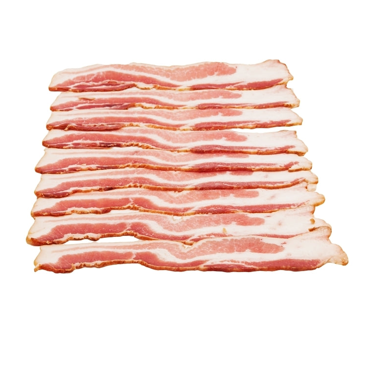 Wholesale Patuxent Farms Bacon, Pork 18-22 Count Sliced Laid Out Applewood Smoked Cured Reduced Sodi- Bulk
