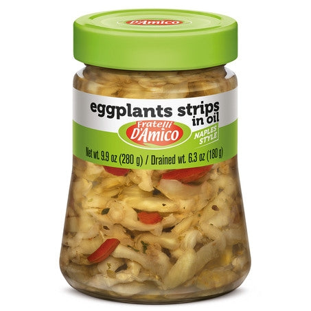 Wholesale D'Amico Naples Style Eggplant Strips | 9.88 oz (280g)- Bulk