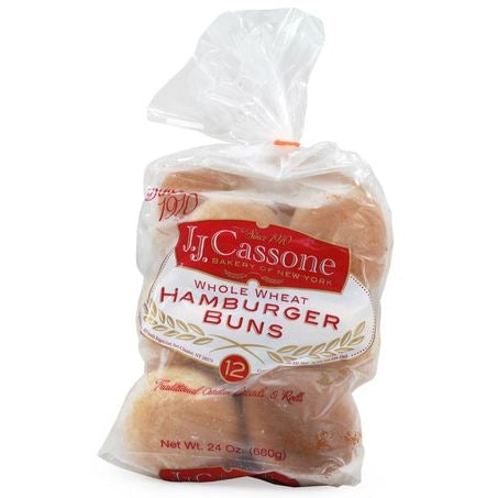Wholesale Cassone Case 4 Inch Whole Wheat Burger Roll- Bulk
