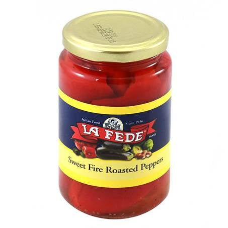 Wholesale La Fede Case Roasted Red Peppers- Bulk
