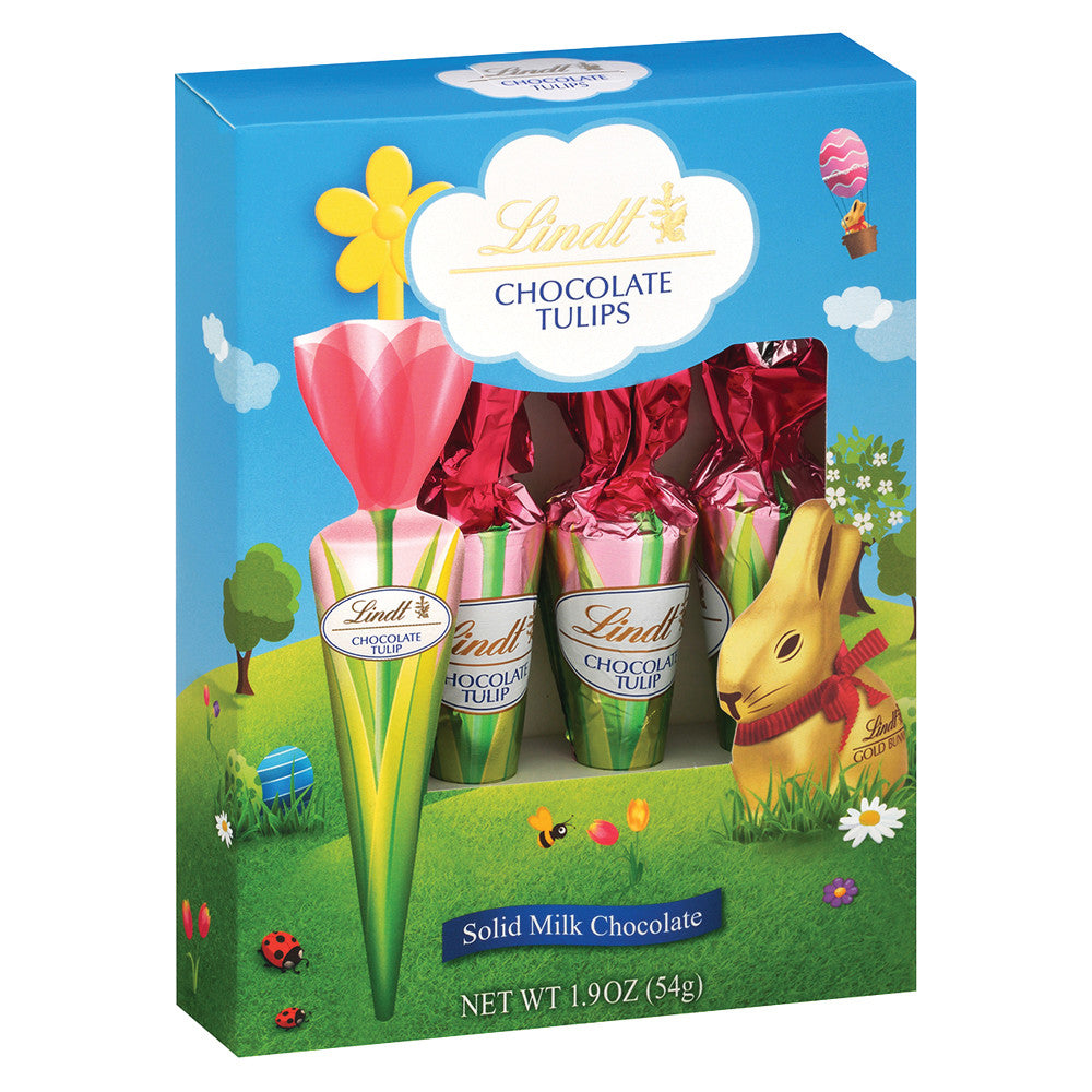Wholesale Lindt Chocolate Tulip 4 Piece 1.9 Oz Box- Bulk