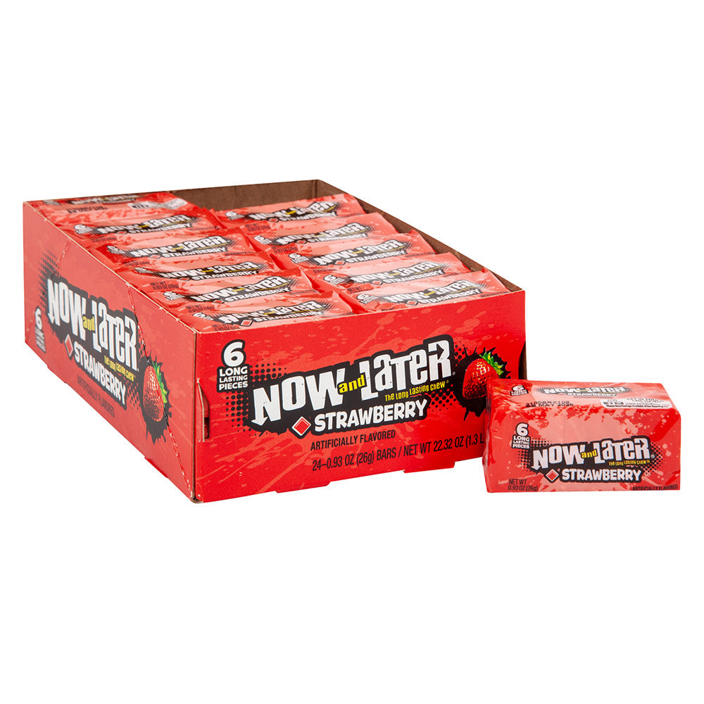 Wholesale Now & Later Strawberry 0.93 Oz- Bulk