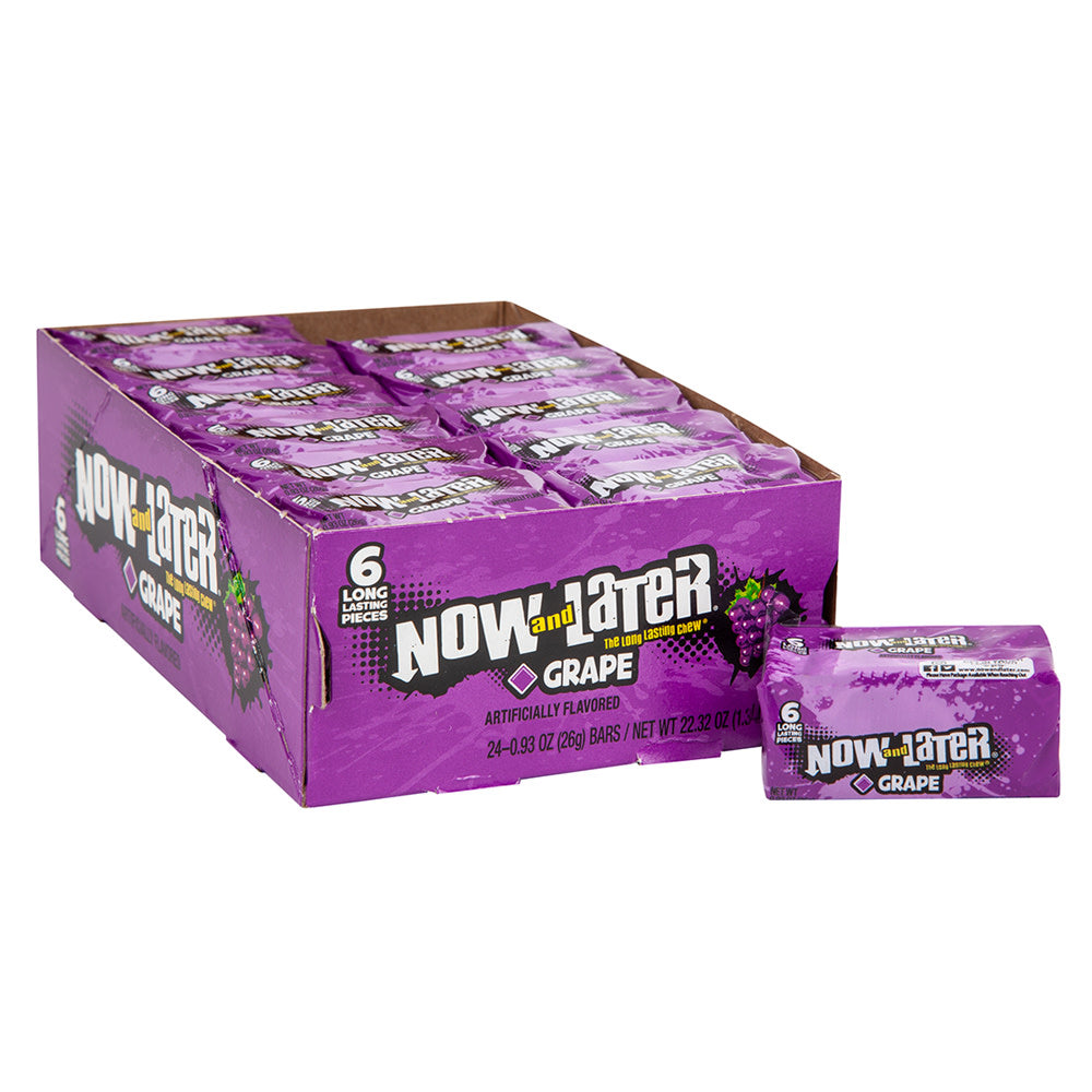Wholesale Now & Later 0.93 Oz Grape- Bulk