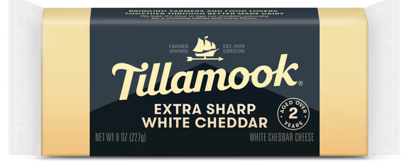 Wholesale Tillamook Xsharp White Chunk 8Oz- Bulk