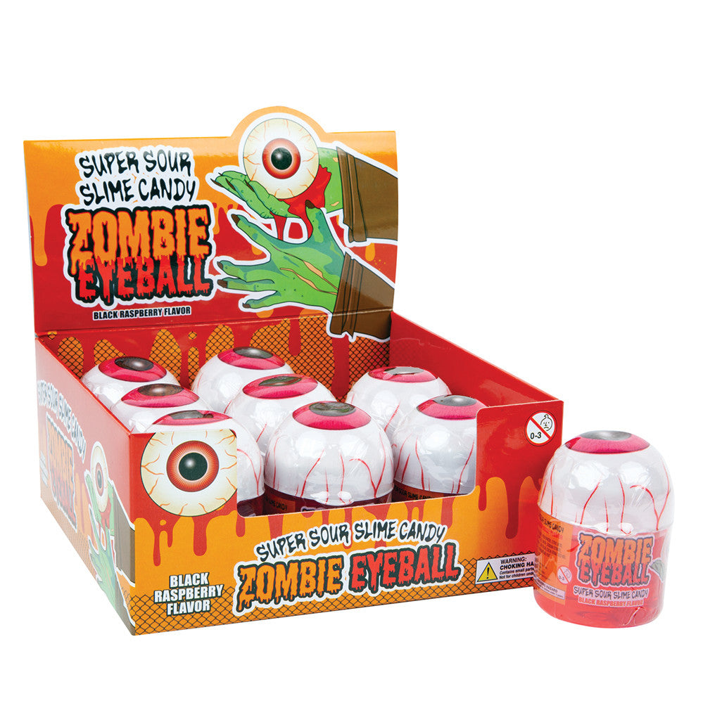 Wholesale Zombie Eyeball Sour Slime Candy 3.5 Oz- Bulk