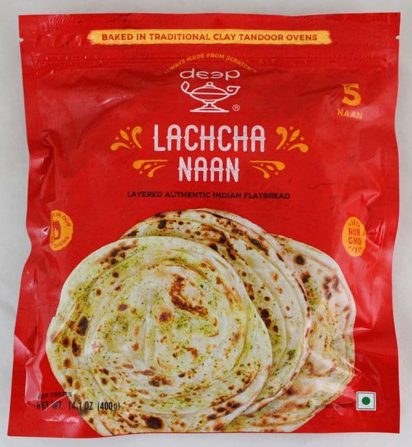 Wholesale Deep Lachcha Naan 5Pc 14.1 Oz- Bulk
