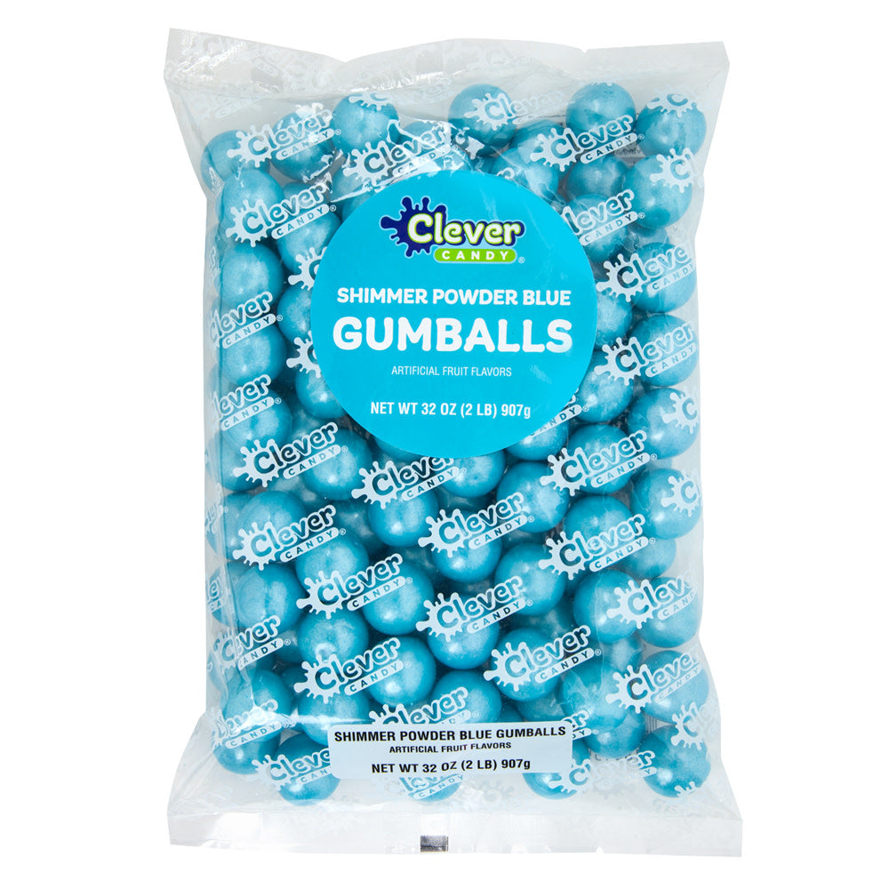 Wholesale Müttenberg Candy Tutti Frutti Shimmer Powder Blue Gumballs 2 Lb Bag- Bulk
