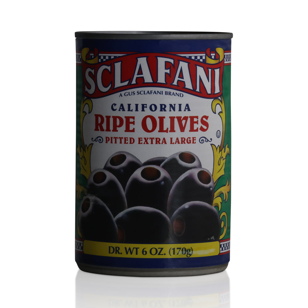 Wholesale Sclafani Case Extra Large Ripe Pitted Olives- Bulk