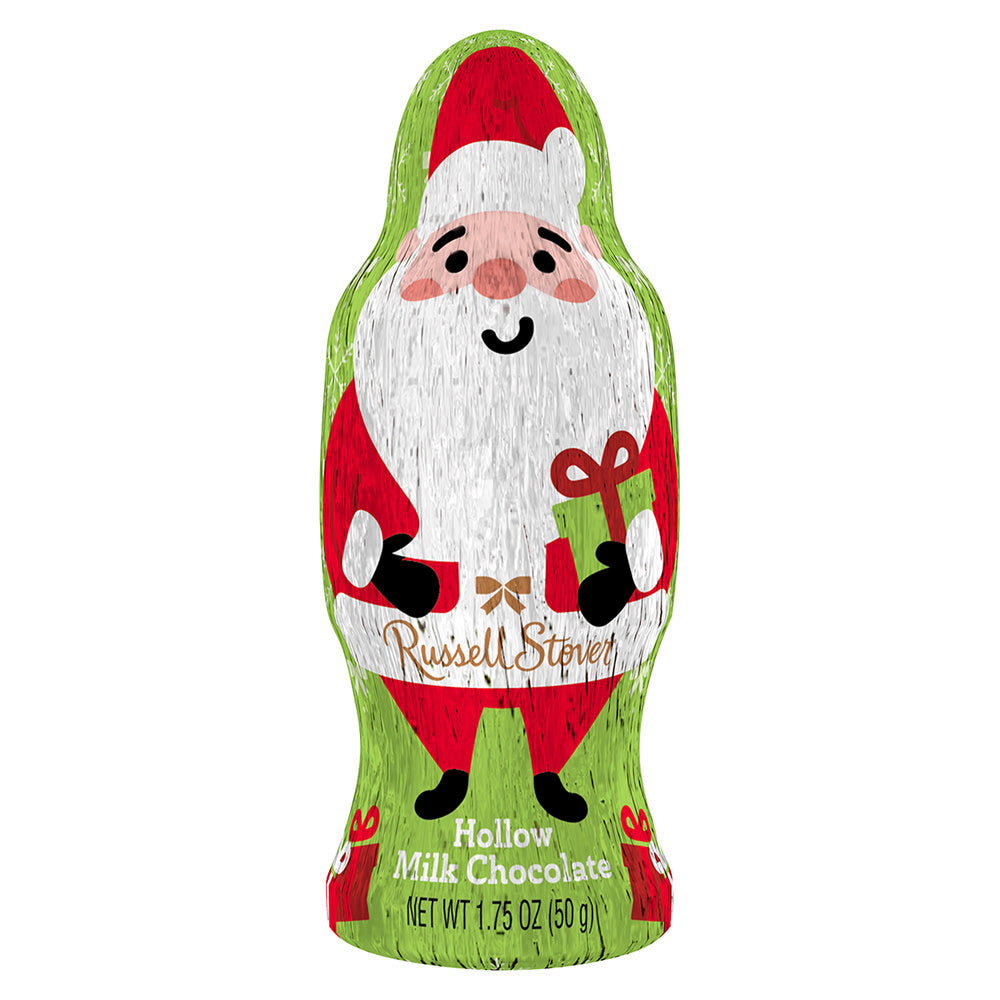 Wholesale Russell Stover Hollow Milk Chocolate Santa 1.75 Oz- Bulk