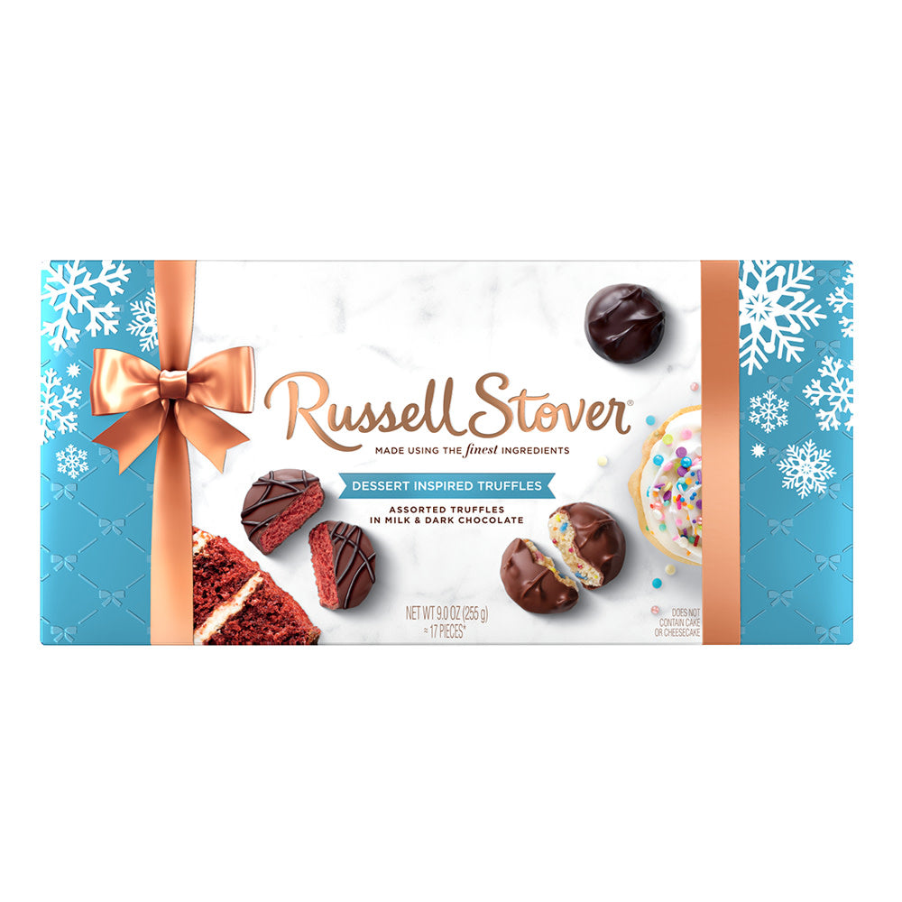 Wholesale Russell Stover Holiday Dessert Truffle Gift 9 Oz Box- Bulk