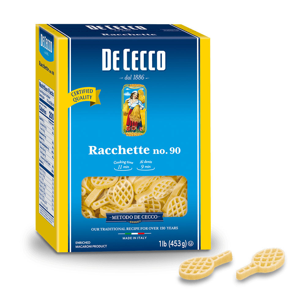 Wholesale De Cecco Racchette Pasta #90 | 1 lb- Bulk