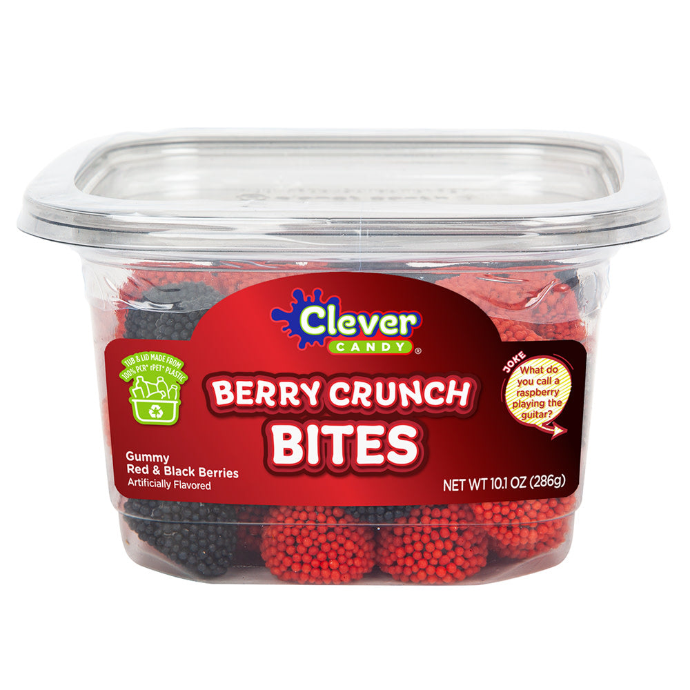 Wholesale Müttenberg Candy Berry Crunch Bites Black And Red Berries 10.1 Oz Tub- Bulk