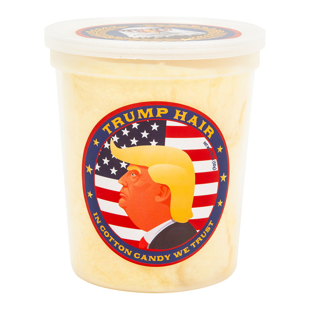 Wholesale Chocolate Storybook Trump Hair Cotton Candy 1.75 Oz Tub- Bulk
