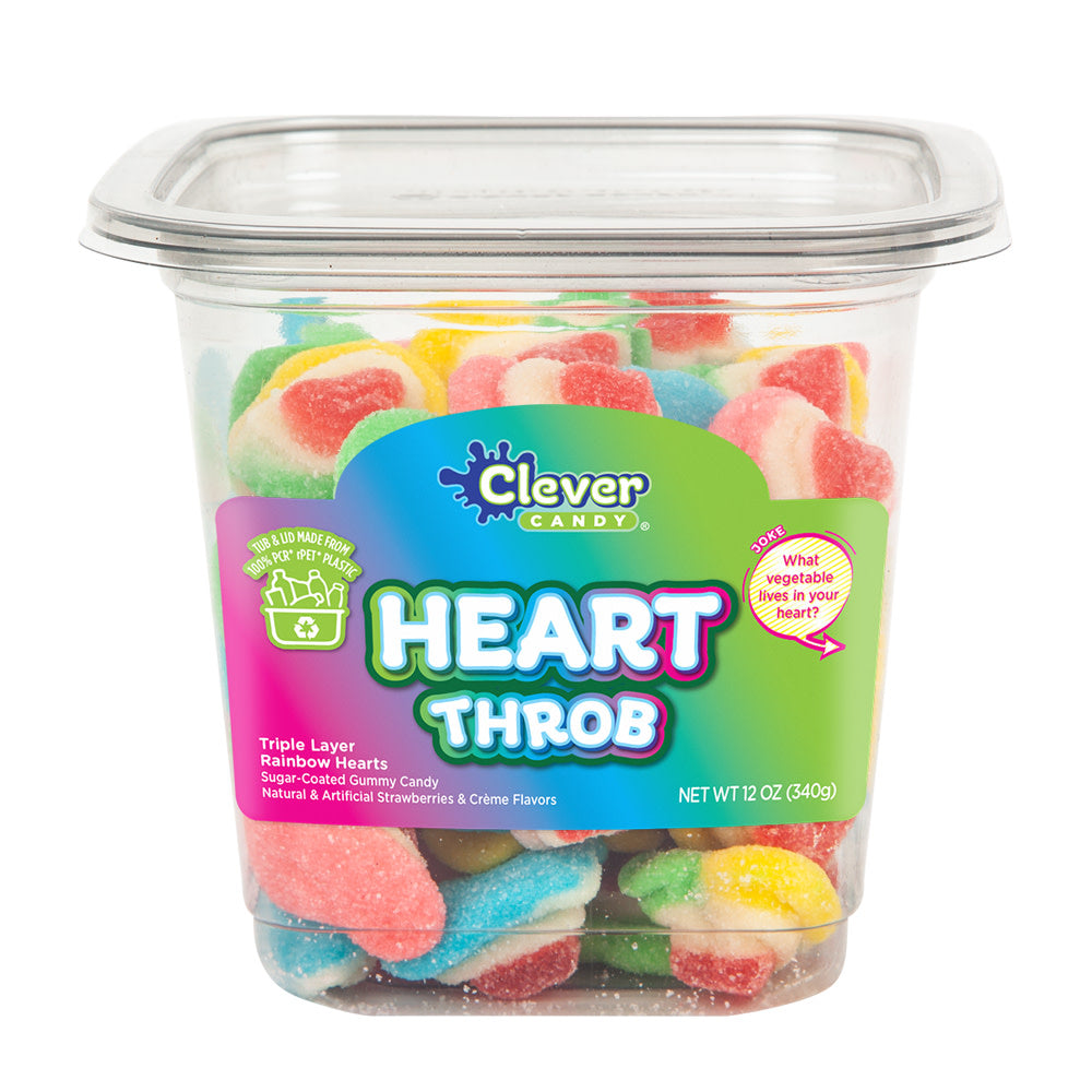 Wholesale Müttenberg Candy Heart Throb Gummy Hearts 12 Oz Tub- Bulk
