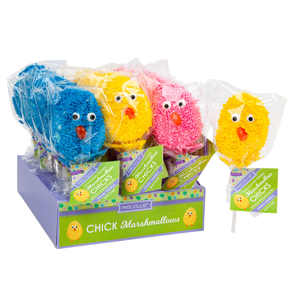 Wholesale Marshmallow Chick 1.4 Oz Pops- Bulk