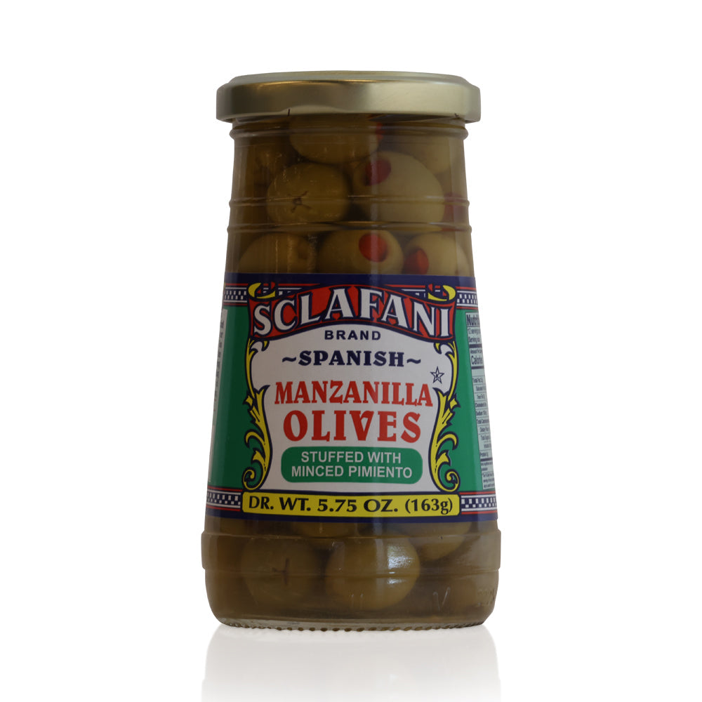 Wholesale Sclafani Case Stuffed Manzanilla Olives- Bulk