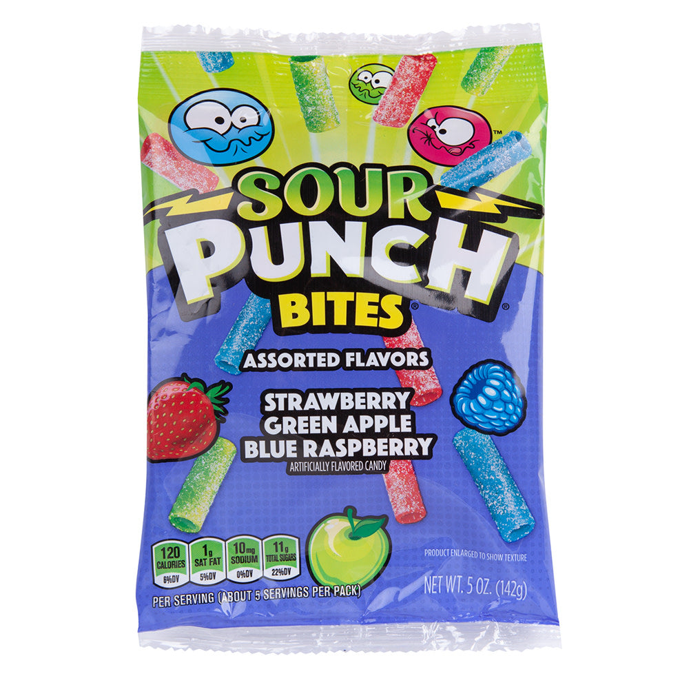 Wholesale Sour Punch Assorted Bites 5 Oz Peg Bag- Bulk